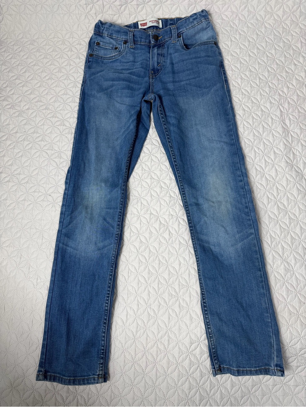 Levi’s Performance 511 Slim Boys Jeans sz 14 Regular w elastic waistband